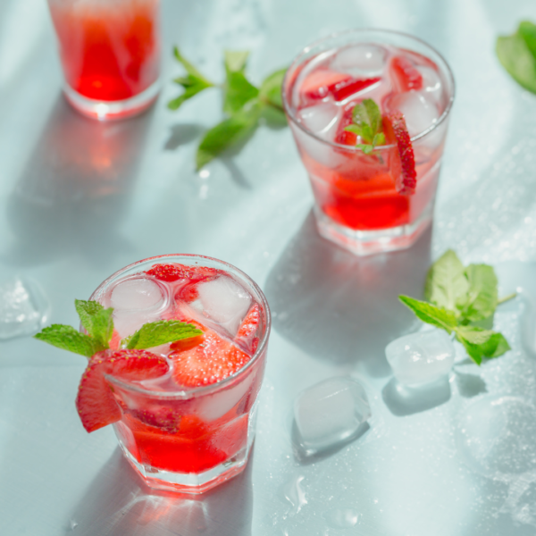 strawberry shrubs natural cocktail enhancer natural soda flavoring