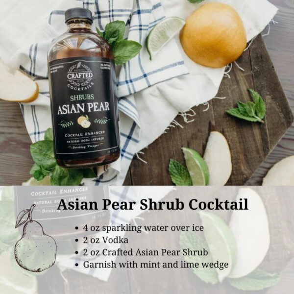 Asian Pear Shrub Cocktail Mixer Enhancer Vinegar Health Booster