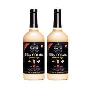 Crafted Cocktails Pina Colada cocktail or mocktail mix - natural low calorie organic agave