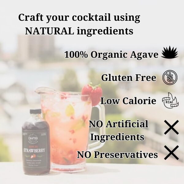 Strawberry Shrub Cocktail Enhancer Health Booster Vinegar Cocktail or Mocktail Mix Mixer