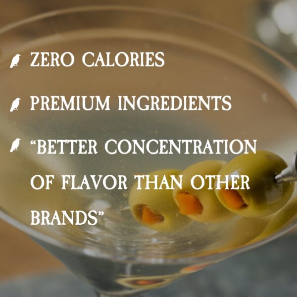 zero calories premium ingredients Dirty Martini mix