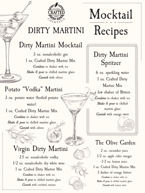 dirty martini recipes