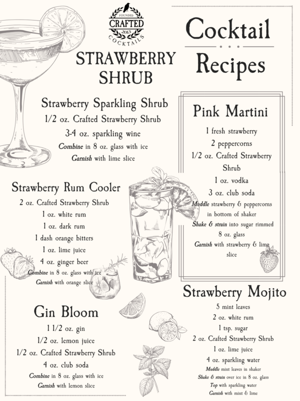 strawberry shrub cocktail recipes