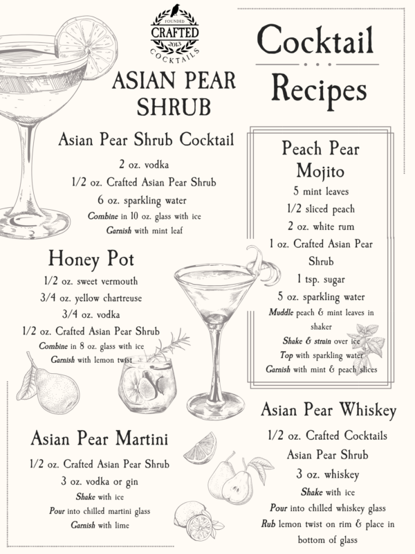 asian pear cocktail recipes