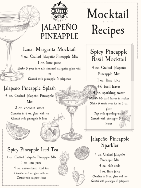 Jalapeno Pineapple Cocktail Mix or Mocktail Mix - Image 10