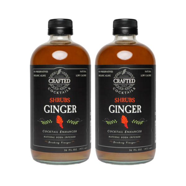 natural cocktail ginger shrubs