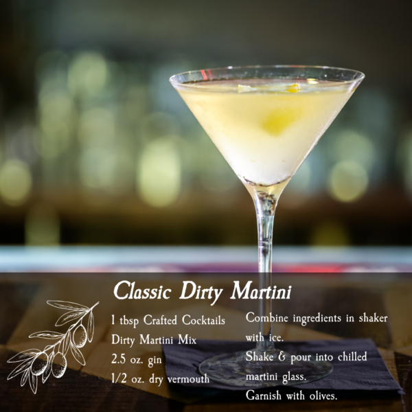 low calorie dirty martini mix